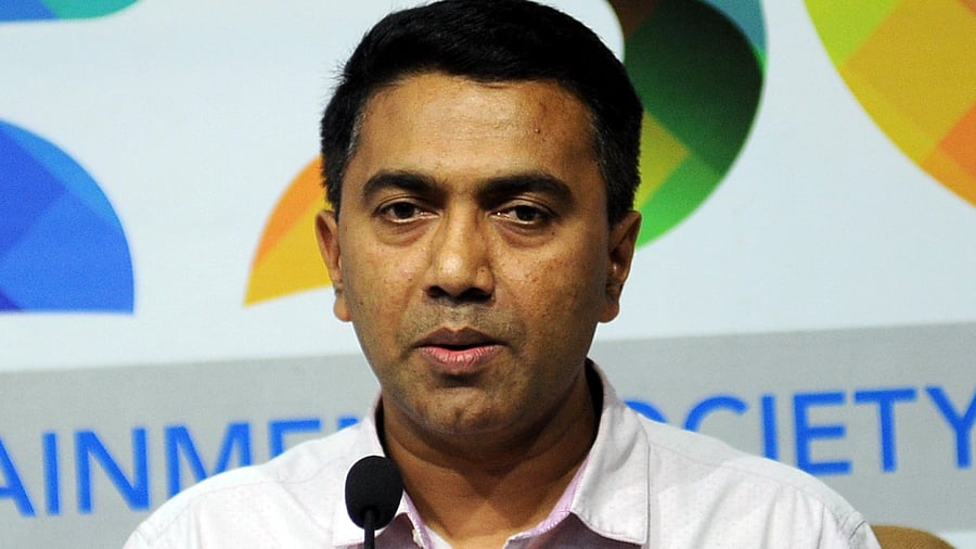 Goa Chief Minister Pramod Sawant. Credits: DH Photo