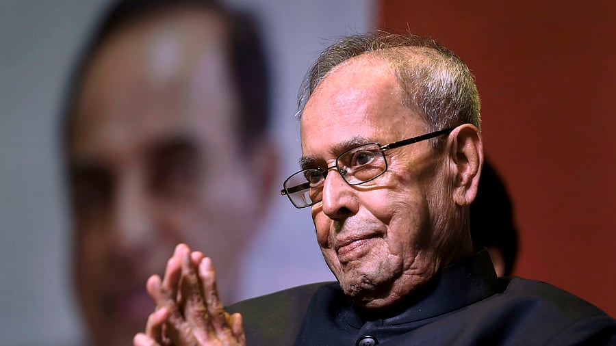 Forrmer president Pranab Mukherjee. Credits: PTI Photo