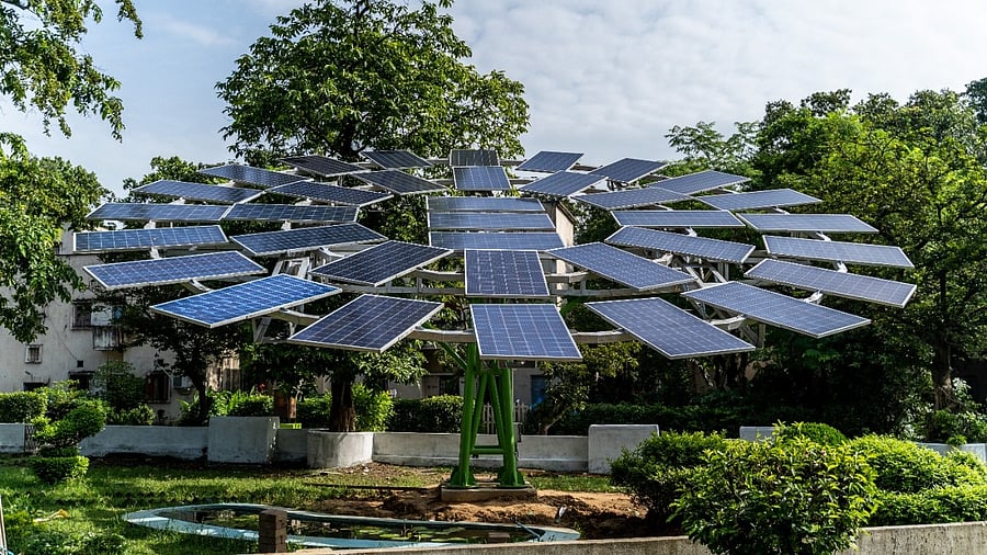 The solar tree developed by CMERI. Credit: Special Arrangement