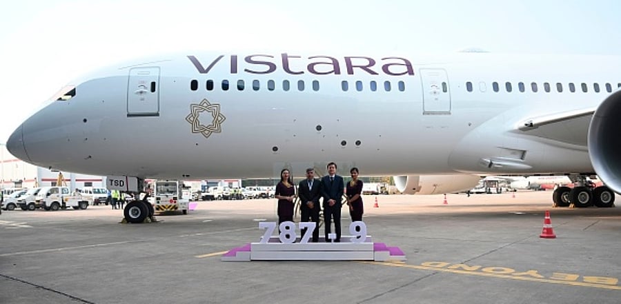 A Vistara Dreamliner aircraft. Credit: Getty Images