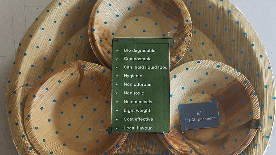 One of the plates made by the former militants.