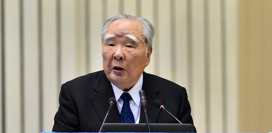 Suzuki Motor Corporation Chairperson Osamu Suzuki. Credit: PTI Photo