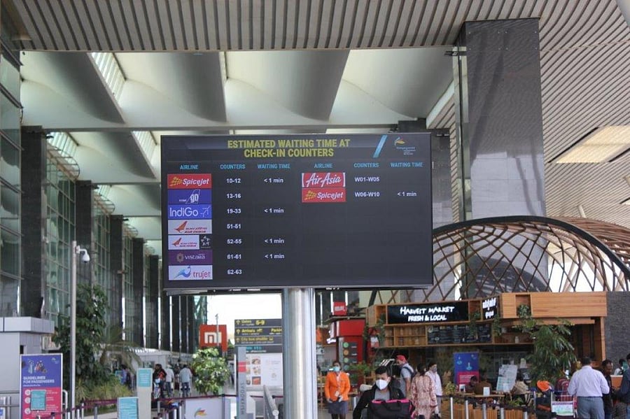 The Xovis PTS, a state-of-the-art passenger flow management system, will display live waiting time.