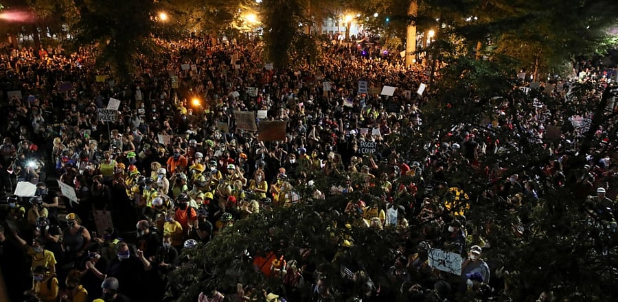 100 days of protests in Portland, US. Credit: Reuters Photo