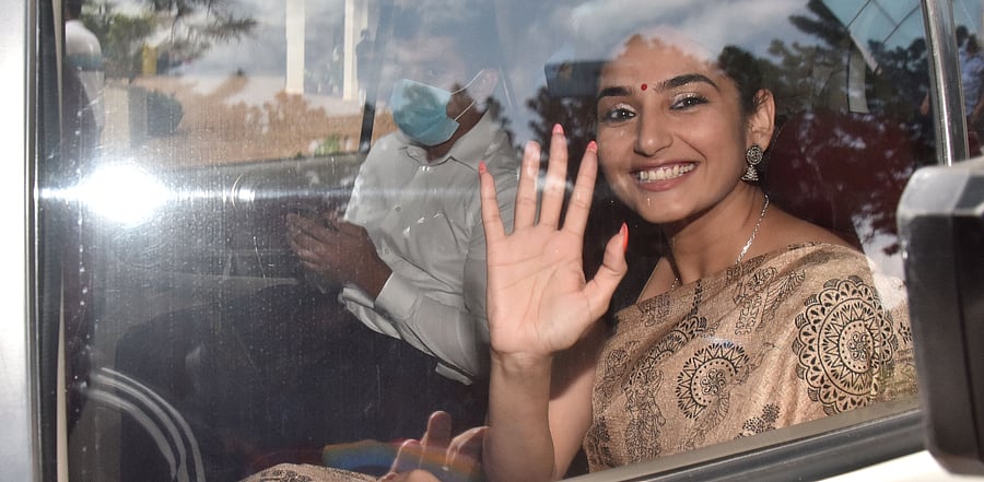 Sandalwood actor Ragini Dwivedi. Credit: DH Photo/Janardhan B K