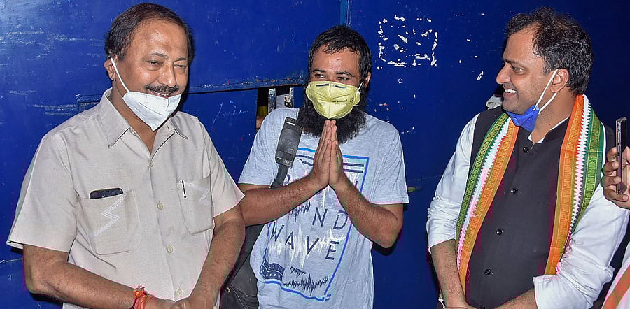 Kafeel Khan was painted as a villain who had indulged in private practice and was accused of taking oxygen cylinders from the government medical college to his nursing home, contributing to the deaths. Credit: PTI Photo