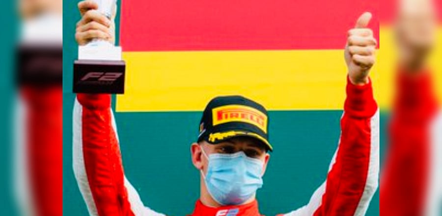 21-year-old Mick Schumacher, son of legendary Formula One driver Michael. Credit: Twitter/@SchumacherMick