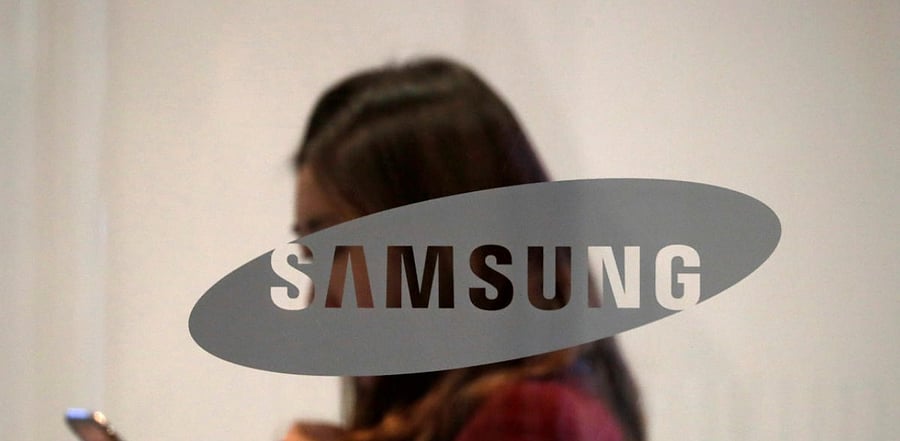 The logo of Samsung Electronics is seen at its office building in Seoul, South Korea. Credit: Reuters