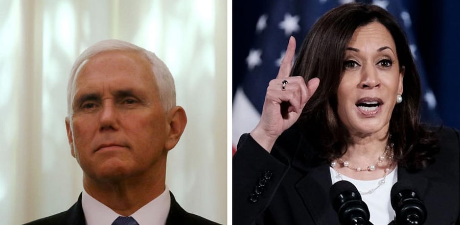Vice President Mike Pence and Sen. Kamala Harris on Monday will be on opposite ends of Wisconsin, a battleground that’s increasingly essential to President Donald Trump’s electoral map. Credit: AFP/Reuters Photo