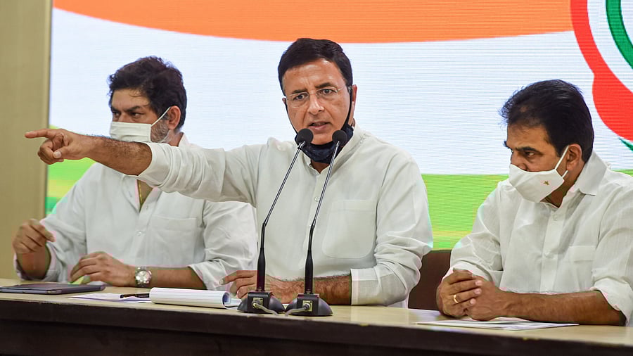 Congress spokesperson Randeep Surjewala. Credits: PTI Photo