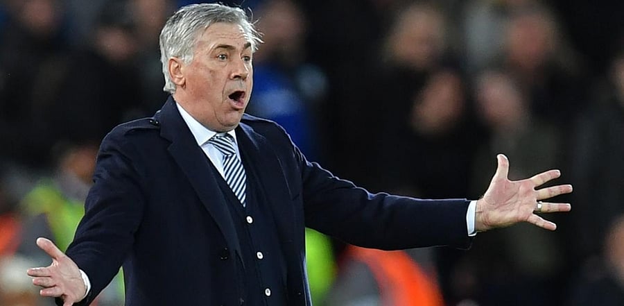Everton Manager Carlo Ancelotti. Credit: AFP Photo