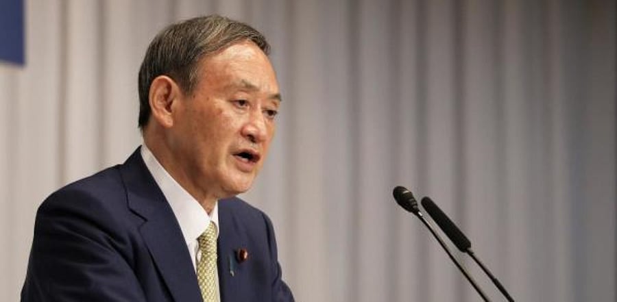 Japan's Chief Cabinet Secretary Yoshihide Suga. Credit: AFP