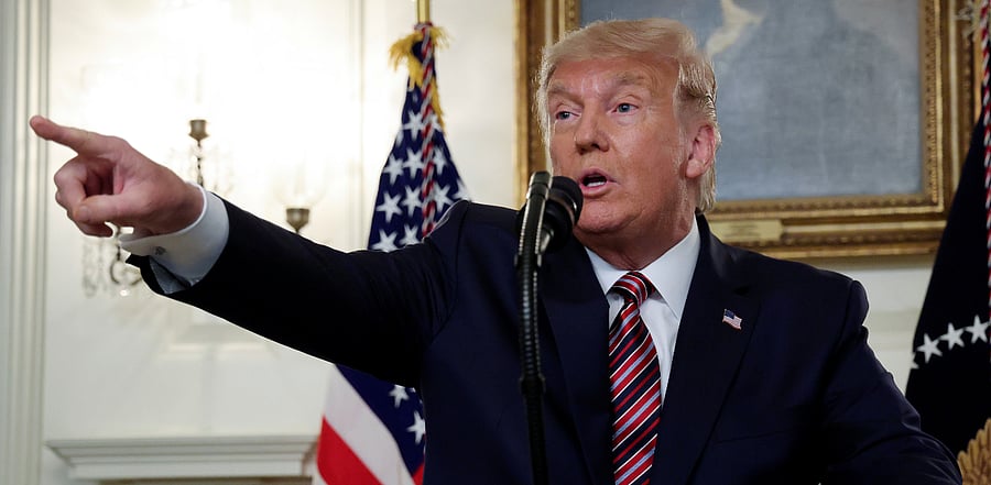 US President Donald Trump. Credit: Reuters Photo