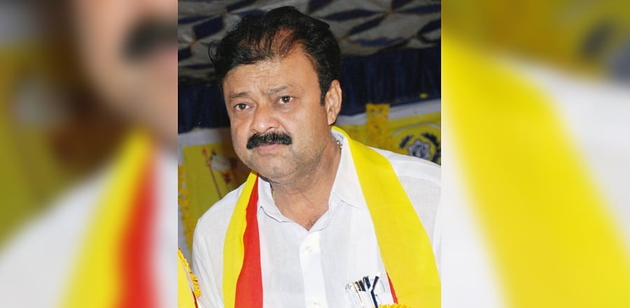 Minister of Municipal Administration and Horticulture, Sericulture Narayana Gowda. Credit: Facebook (MLAkcnarayanagowda)