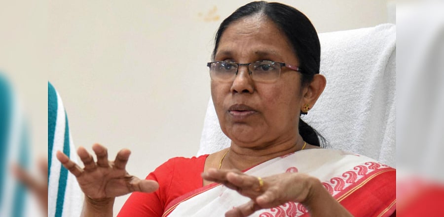 Kerala Health Minister K K Shailaja. Credit: PTI File Photo
