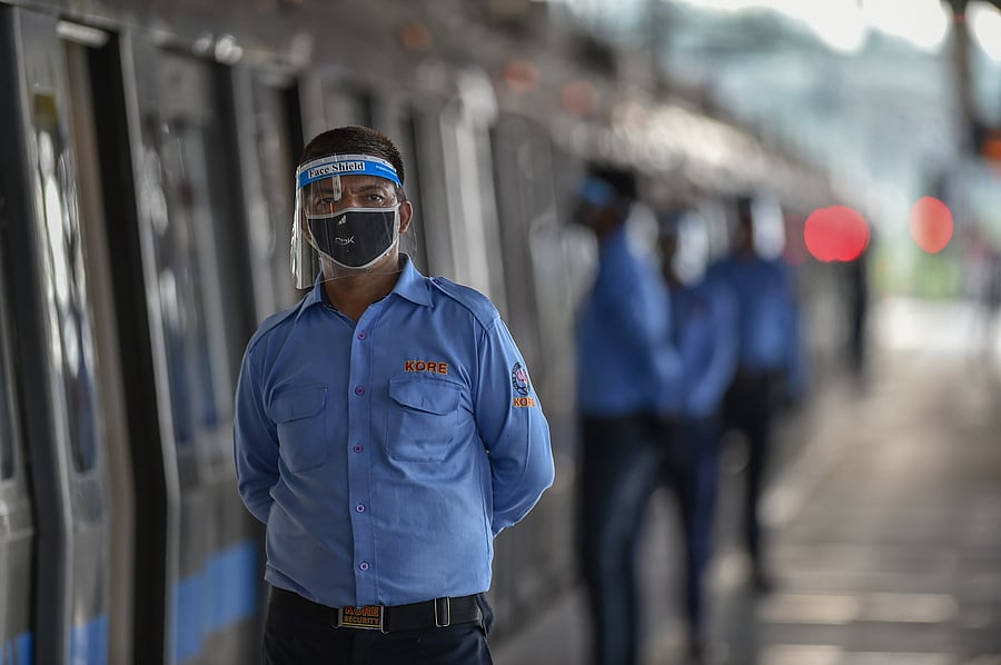 On Wednesday, the Blue and Pink lines were made operational with the same schedule. Credit: PTI Photo