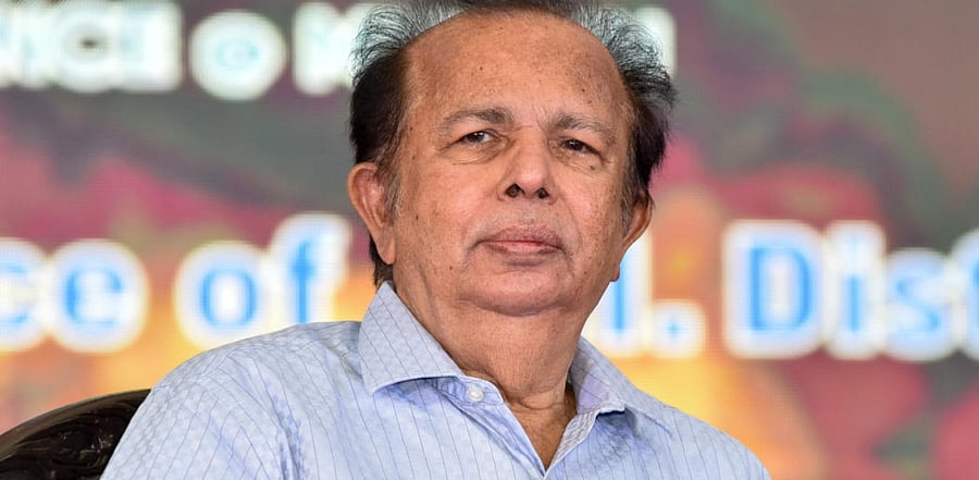 Veteran space scientist G Madhavan Nair. Credit: DH Photo