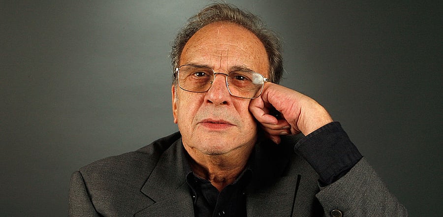 Writer Ronald Harwood poses in the portrait studio in 2007 in Hollywood. Credit: Getty Images