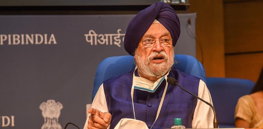 Union Housing Minister Hardeep Singh Puri. Credit: PTI Photo