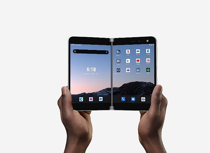 Microsoft Surface Duos finally released. Credit: Microsoft