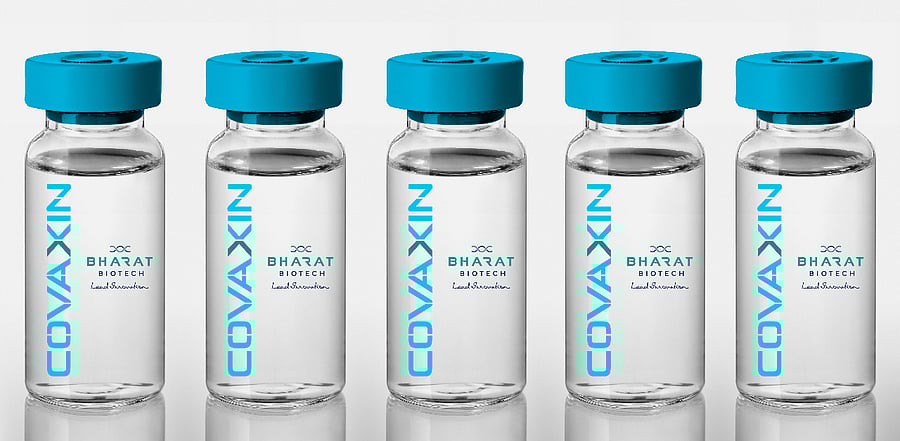Vials of COVAXIN Covid-19 vaccine. Credit: Bharat Biotech