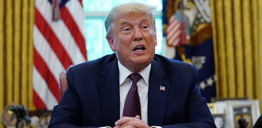 US President Donald Trump. Credit: Reuters Photo