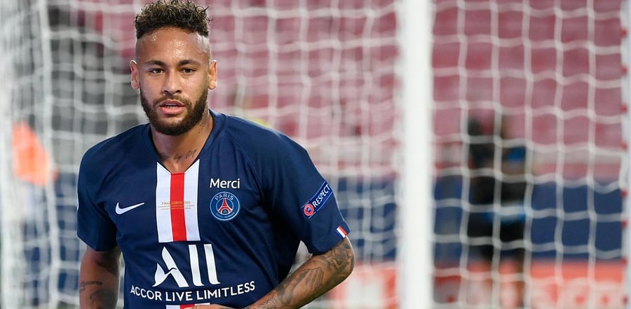 Neymar recently followed Puma, PumaFootball and eight other accounts associated with the brand on Instagram, and posted a picture of himself Thursday with what appeared to be a statue of a puma in the background. Credit: AFP Photo