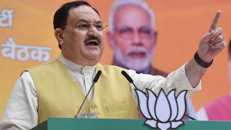 BJP President JP Nadda. Credits: PTI Photo