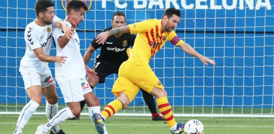 Pre Season Friendly match - FC Barcelona v Gimnastic Tarragona at the Johan Cruyff Stadium, Barcelona, Spain. Credit: Reuters Photo