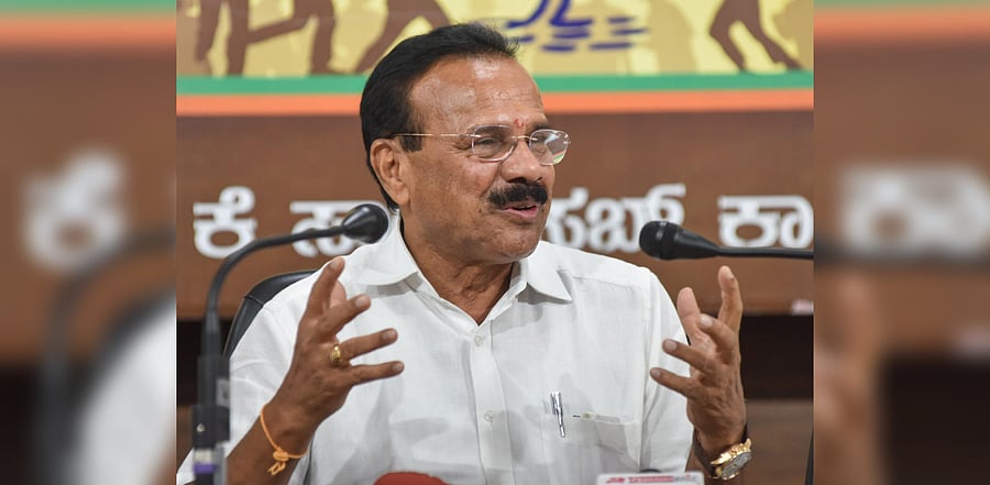 D V Sadananda Gowda, Union Minister of Chemicals and Fertilizers. Credit: DH