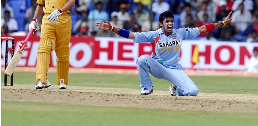 Cricketer Sreesanth. Credit: DH File Photo