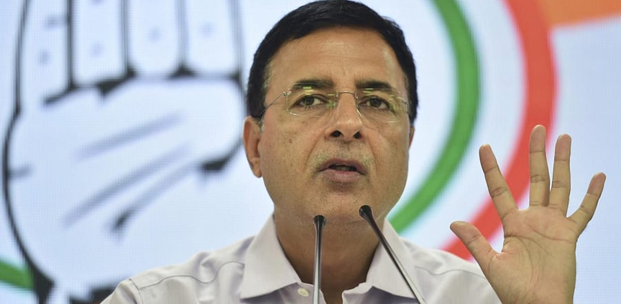 Congress chief spokesperson Randeep Surjewala also compared the battle against Covid-19 to the Mahabharata. Credit: PTI Photo