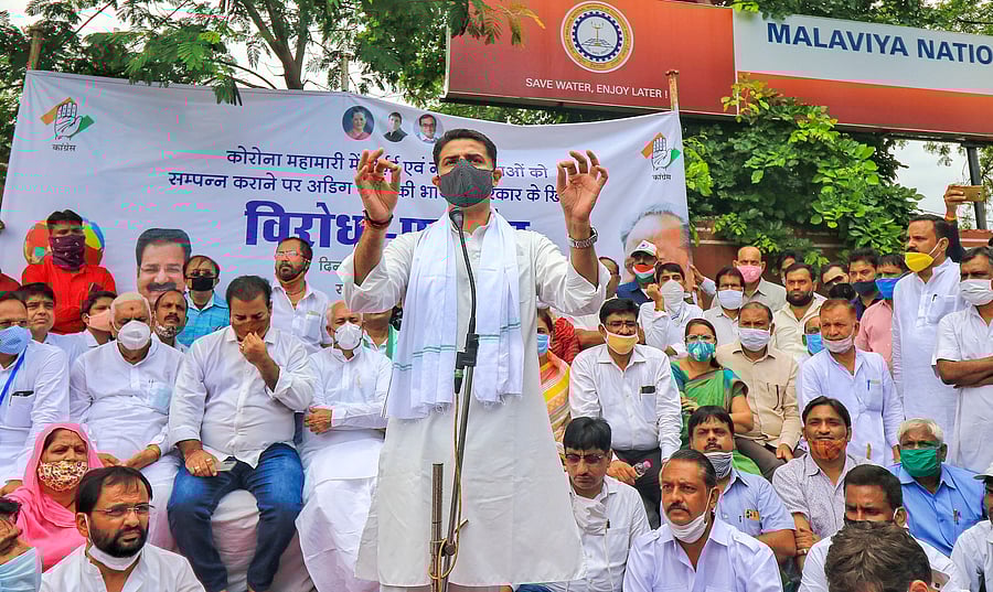 Congress leader Sachin Pilot. Credits: PTI Photo