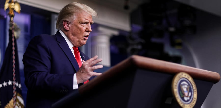 The president’s comments put him at odds with the CDC, the world’s premier public health agency, over the course of a pandemic that he keeps insisting is “rounding the corner” to an end. Credit: Reuters Photo