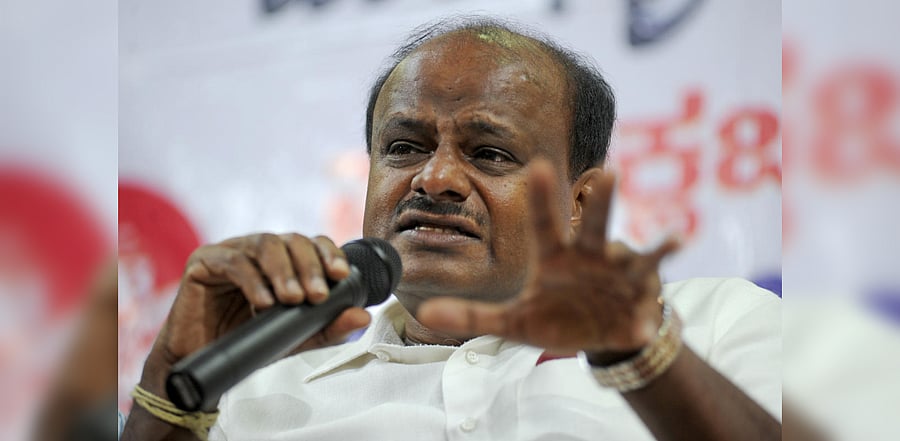 Former Chief Minister HD Kumaraswamy. Credit: DH Photo