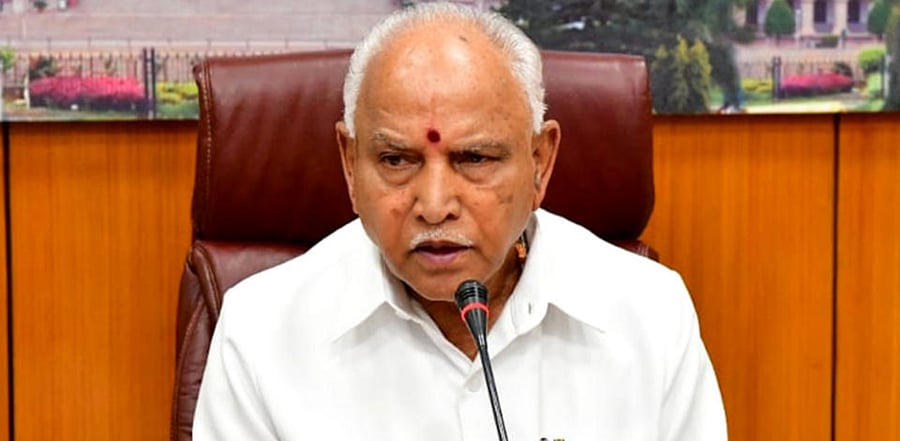 Karnataka Chief Minister B S Yediyurappa.