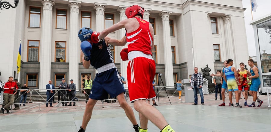 Students of the Ivan Poddubny Olympic College. Credit: Reuters