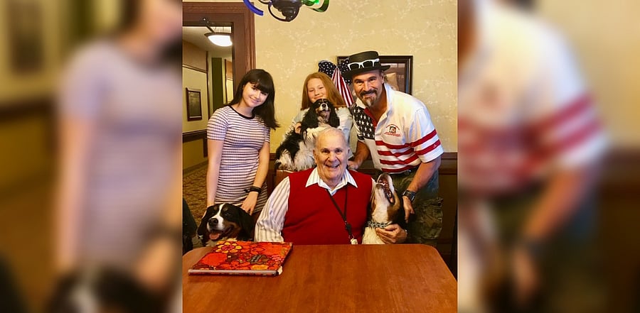 Dr. John S Najarian with family. Credit: Twitter/@jonnajarian