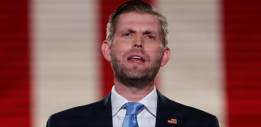 Eric Trump, the son of US President Donald Trump. Credit: Reuters