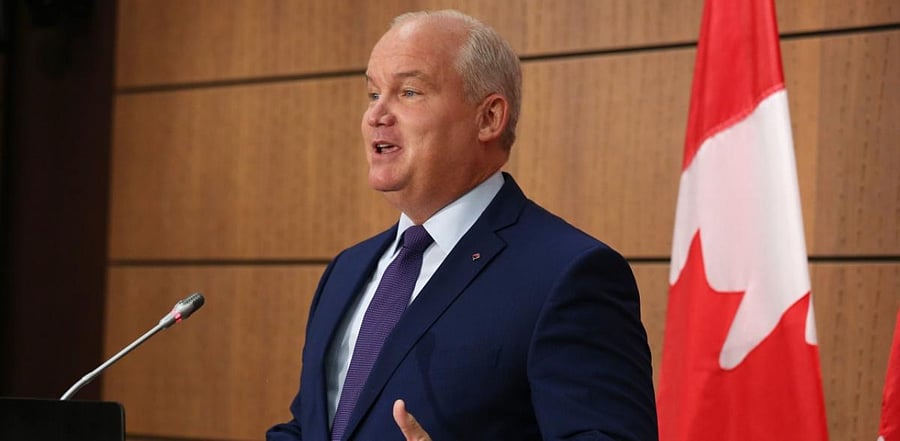 Conservative Party of Canada leader Erin O'Toole. Credit: AFP