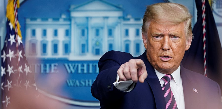 US President Donald Trump. Credit: Reuters Photo