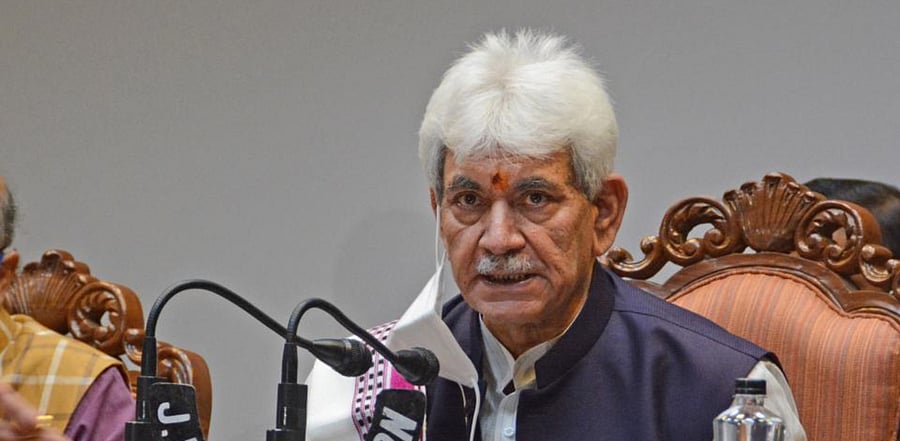 Jammu and Kashmir Lt Governor Manoj Sinha. Credit: PTI