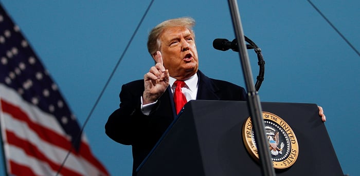 US President Donald Trump. Credit: Reuters Photo