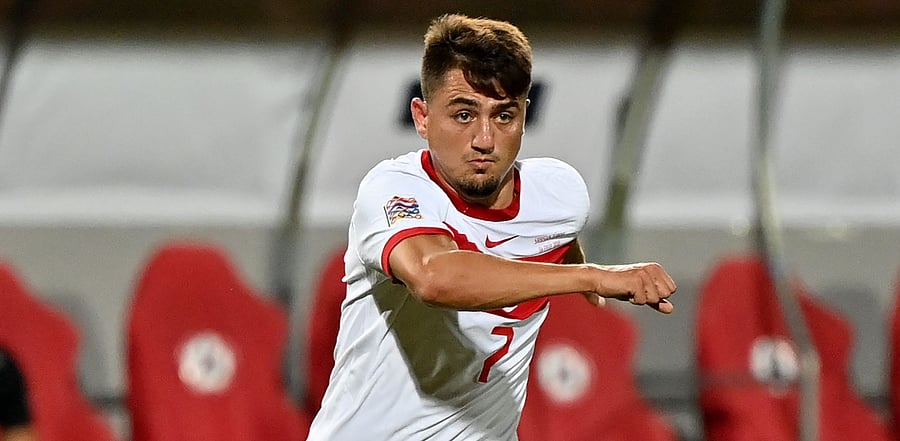 Turkey's midfielder Cengiz Under. Credit: AFP Photo