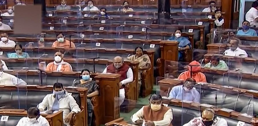Monsoon Session of Parliament, in New Delhi. Credit: PTI