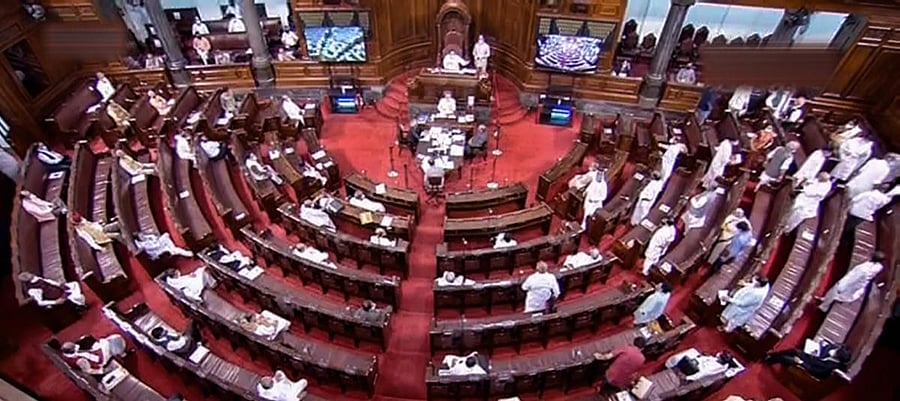 A general view of Rajya Sabha. Credit: PTI