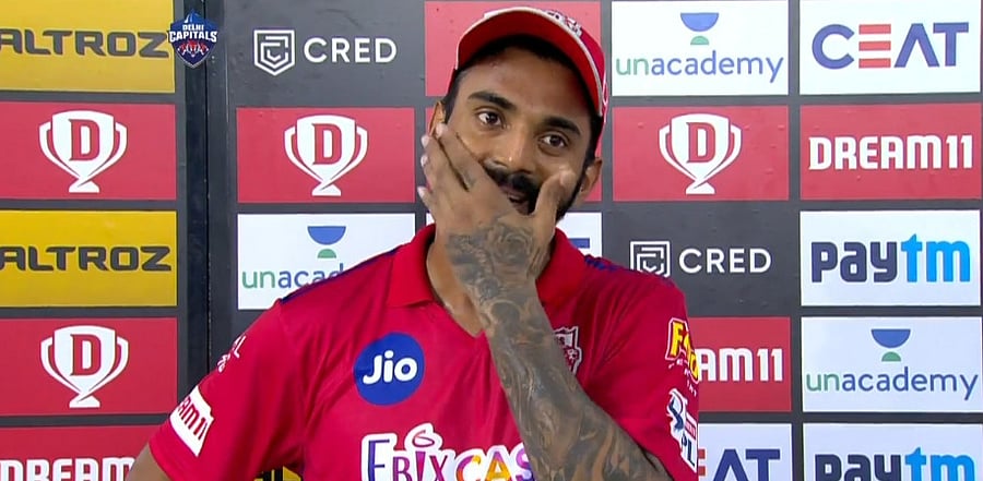 Little did he know, his faux pas on the pitch would go viral on social media. Credit: IPL website (iplt20.com)