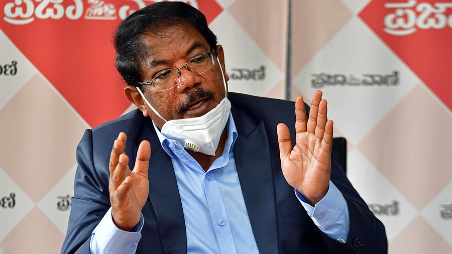 BBMP chief N Manjunatha Prasad. Credits: DH Photo