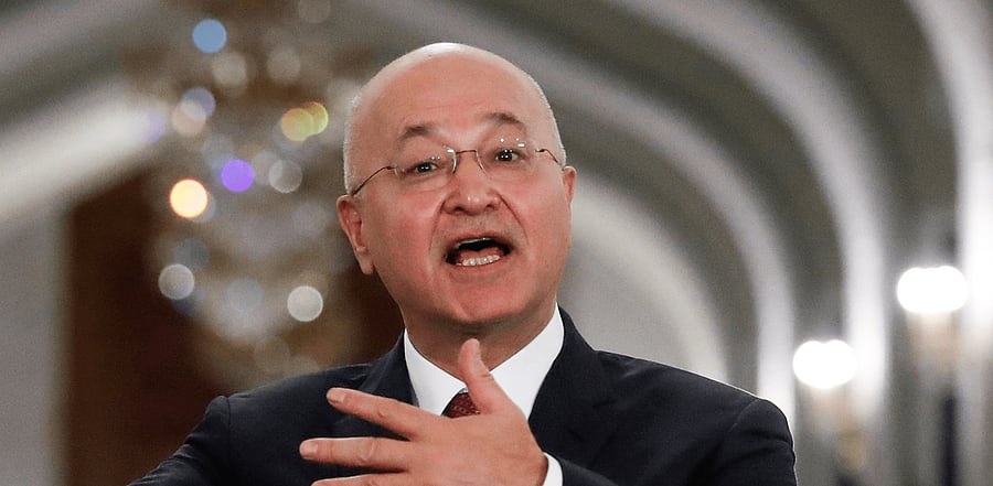 Iraqi President Barham Saleh. Credit: AFP Photo