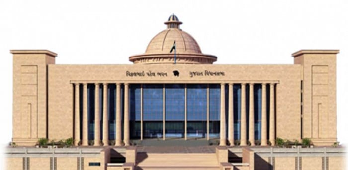 Around 40 Congress MLAs, led by Leader of Opposition Paresh Dhanani, walked out of the House accusing the BJP government of not taking a firm decision regarding fee waiver. Credit: neva.gov.in